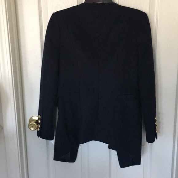 *NEW* “Forever 21,” navy blue coat with gold buttons; size small - Picture 2 of 9